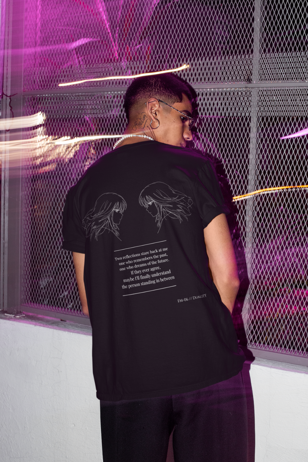 FM-06 // Duality – Anime Backprint Tee