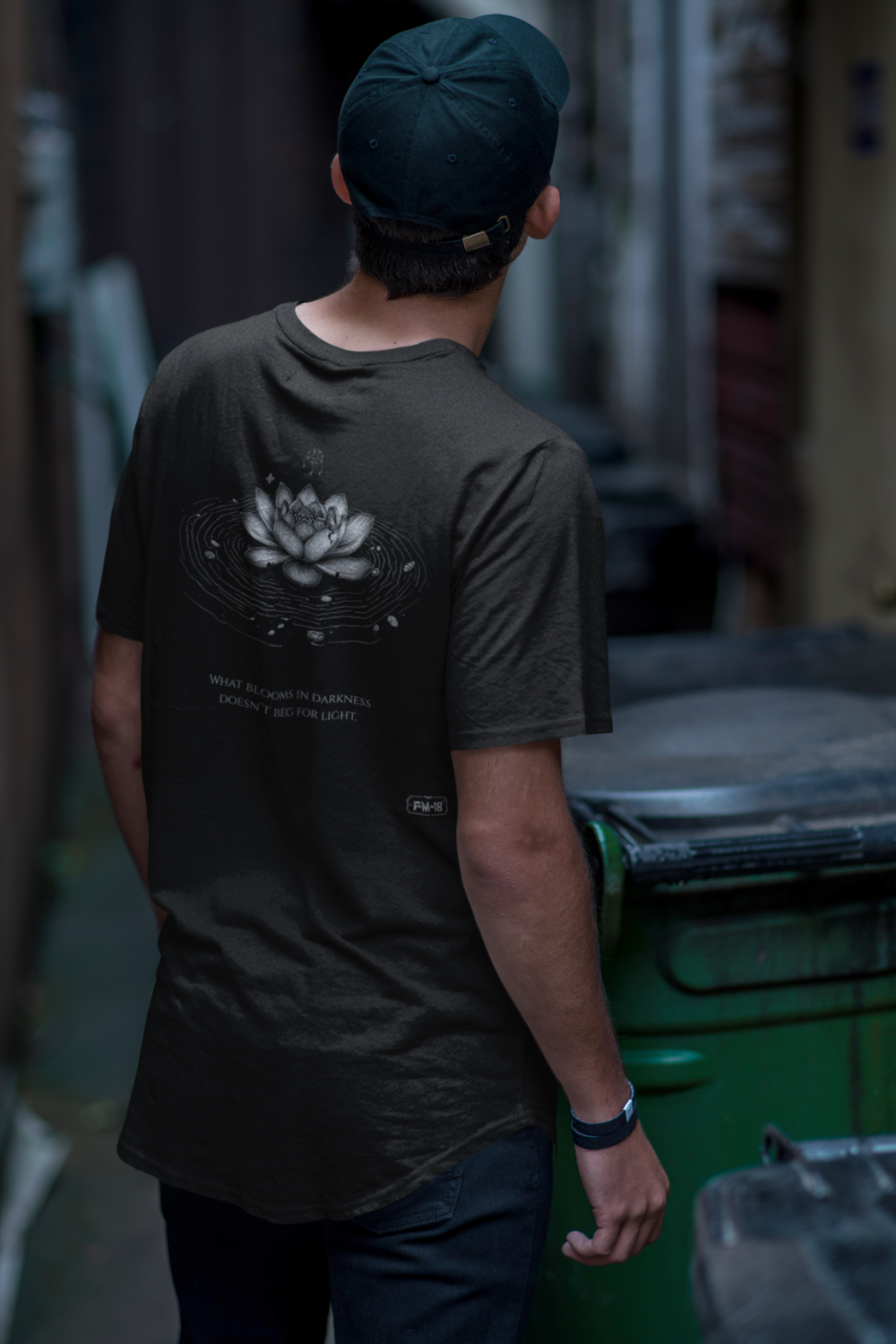 FM-18 'Dark Lotus' – Heavyweight Oversized Shirt